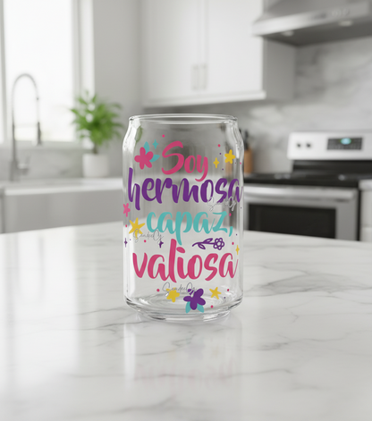Soy Hermosa, Capaz, Valiosa - UVDTF Decal for cups/hard surfaces sticker