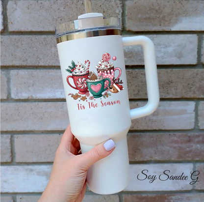 Tis the Season Mugs - UVDTF Decal for cups/hard surfaces sticker