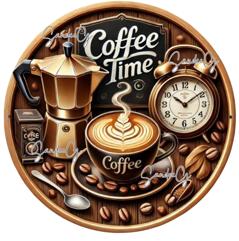 Coffee Time - UVDTF Decal for cups/hard surfaces sticker