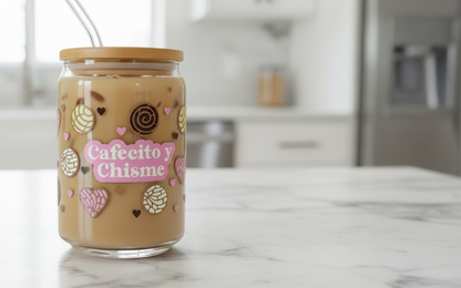 Cafecito y Chisme Conchas - UVDTF Wrap for cups/hard surfaces sticker