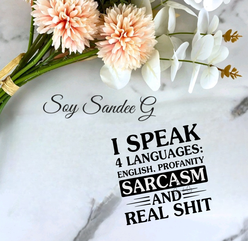 I Speak 4 Languages - UVDTF Decal for cups/hard surfaces sticker