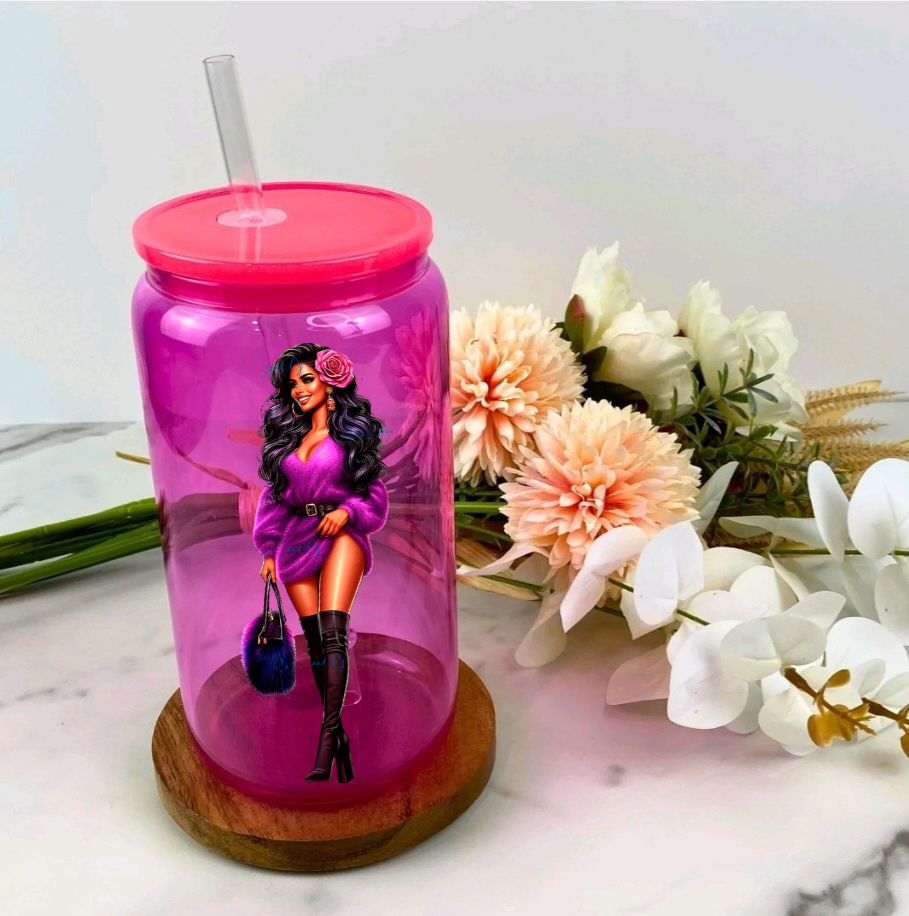 Sexy Purple Dress Mom - UVDTF Decal for cup/hard surface