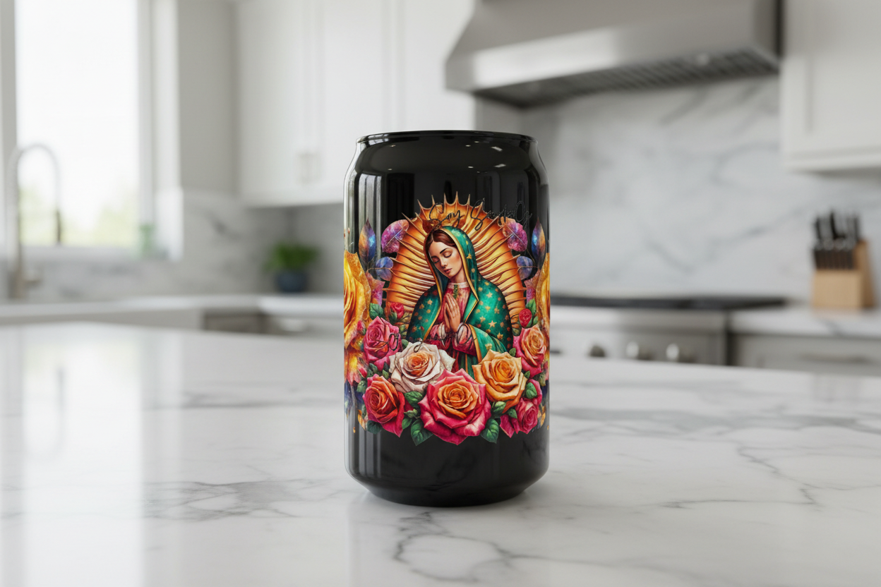 Yellow Roses Virgen - UVDTF Wrap for cups/hard surfaces sticker