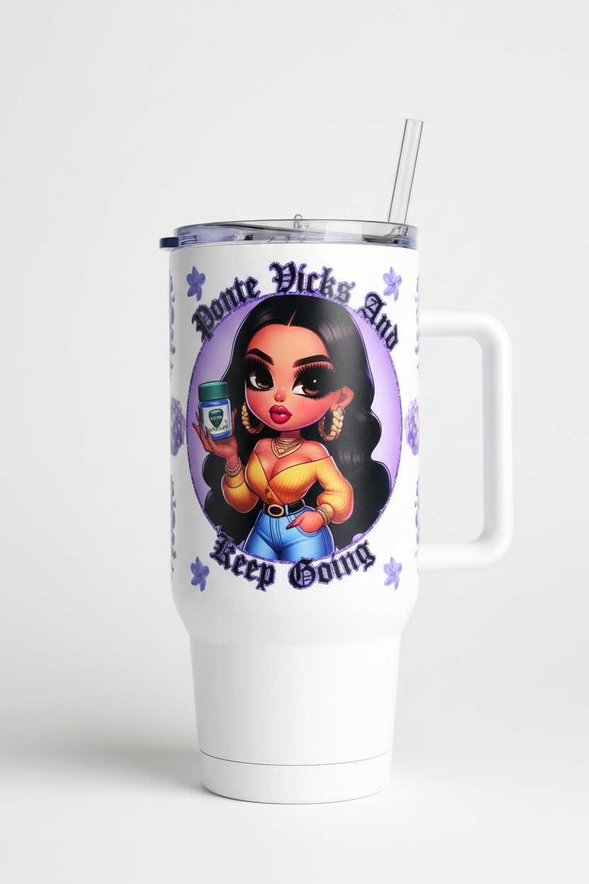 Ponte Vicks y Keep Going UVDTF Wrap