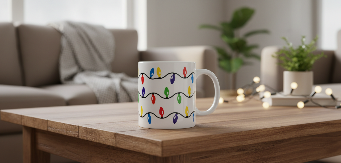 Christmas Lights - UVDTF Wrap for cups/hard surfaces sticker