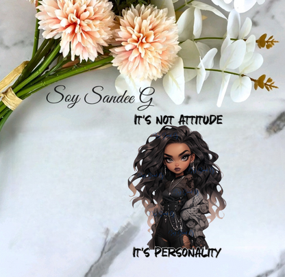 It's Not Attitude, It's Personality - UVDTF Decal for cups/hard surfaces sticker