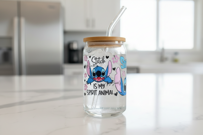 Stitch is my Spirit Animal - UVDTF Wrap for cups/hard surfaces sticker
