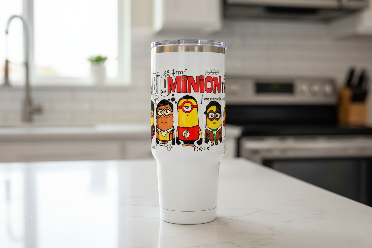 Minion Theory - UVDTF Wrap for cups/hard surfaces sticker