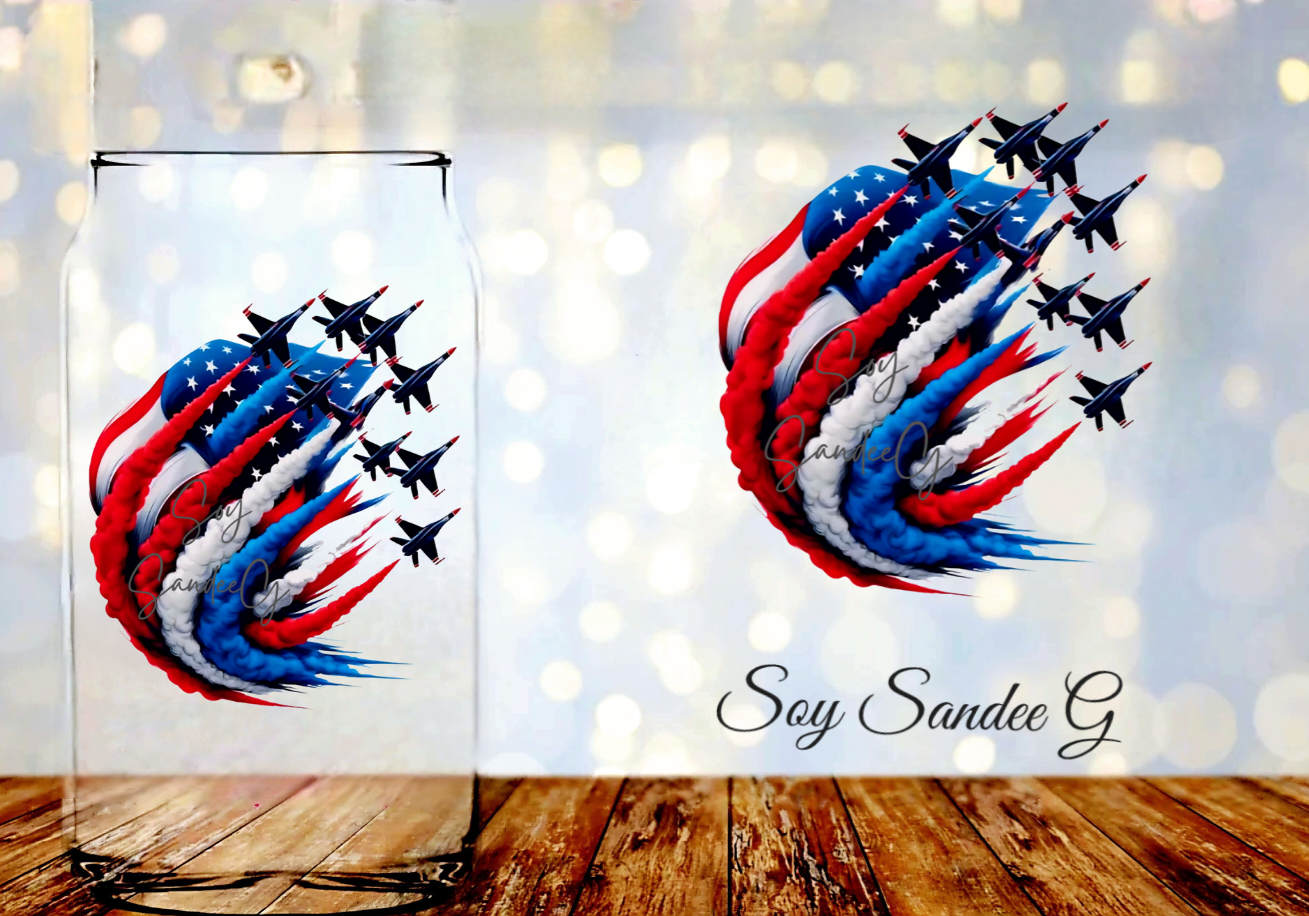 USA Fighter Jets - UVDTF Decal for cups/hard surfaces sticker
