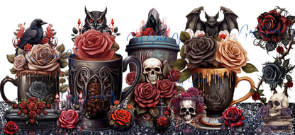 Gothic Cups - UVDTF Wrap for cups/hard surfaces sticker