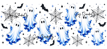 Blue Ghosts - UVDTF Wrap for cups/hard surfaces sticker