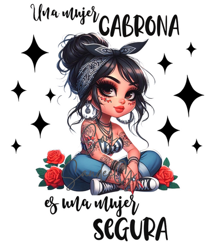 Una Mujer Cabrona - UVDTF Decal for cups/hard surfaces sticker