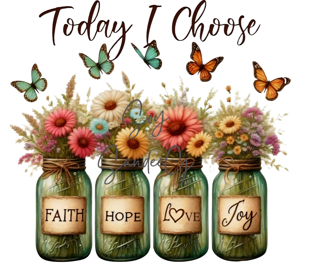 Today I Choose (4Jars) - UVDTF Decal for cups/hard surfaces sticker