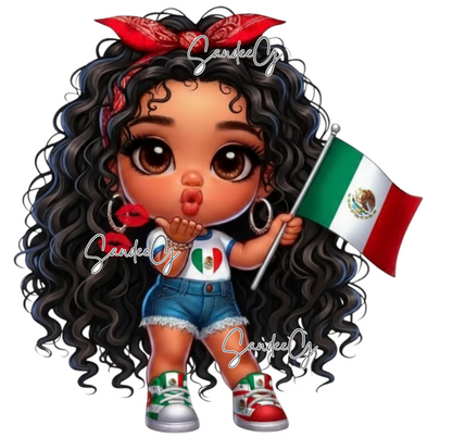Mexican Cutie - UVDTF Decal for cups/hard surfaces sticker