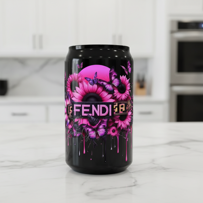 Fendi Pink Flowers - UVDTF Decal for cups/hard surfaces sticker