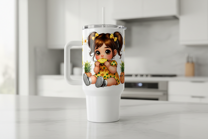 Pineapple Cutie - UVDTF Wrap for cups/hard surfaces sticker