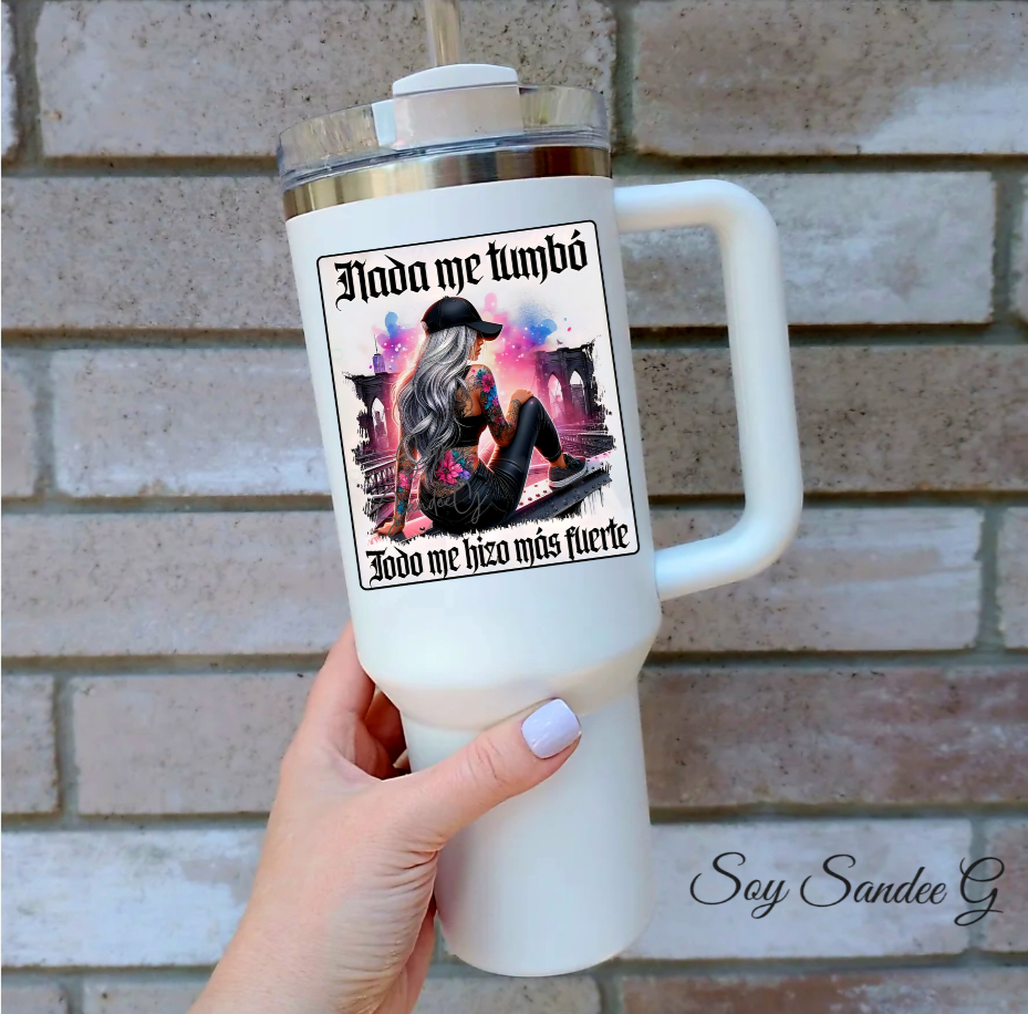 Nada me Tumbó (Nothing Brought me Down) - UVDTF Decal for cups/hard surfaces sticker