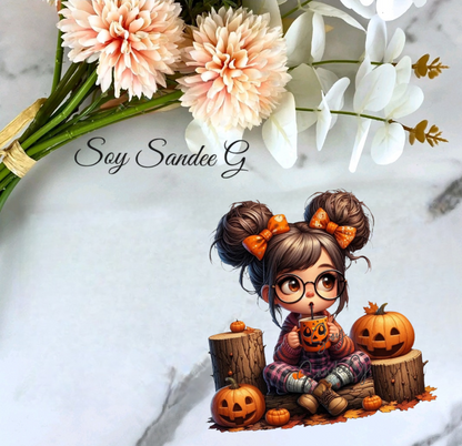Pumpkin Cutie - UVDTF Decal for cups/hard surfaces sticker