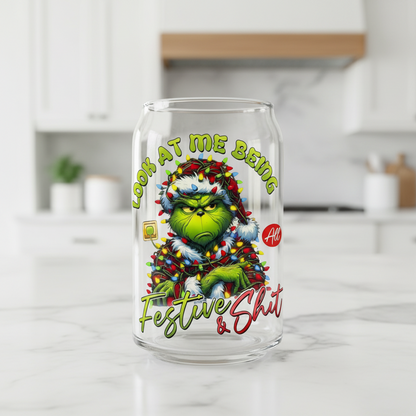 Look at Me Being Festive  - UVDTF Decal for cups/hard surfaes sticker