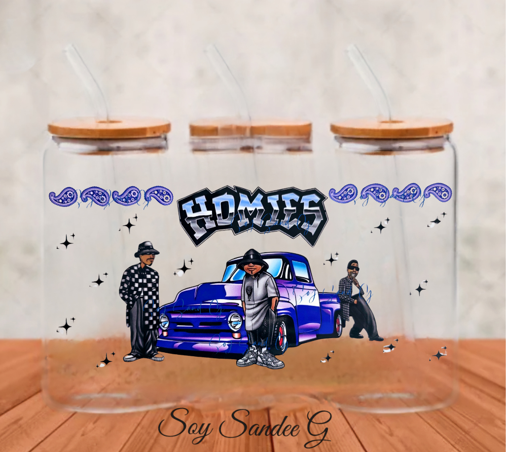 Homies Purple Lowrider - UVDTF Wrap for cups/hard surfaces sticker