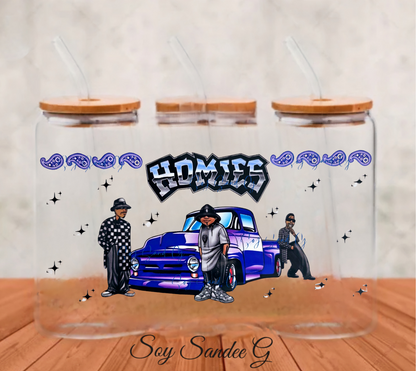 Homies Purple Lowrider - UVDTF Wrap for cups/hard surfaces sticker