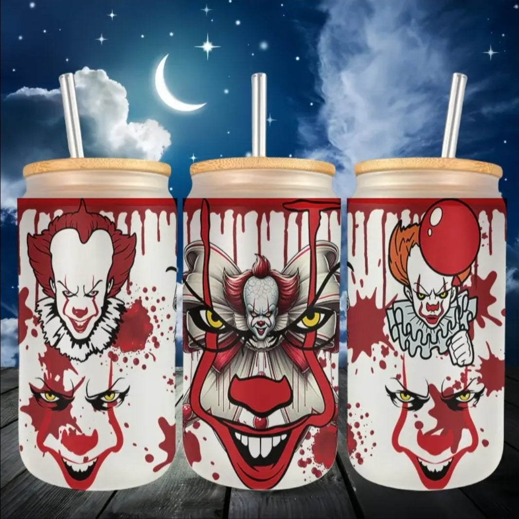 Scary Clown - UVDTF Wrap for cups/hard surfaces sticker
