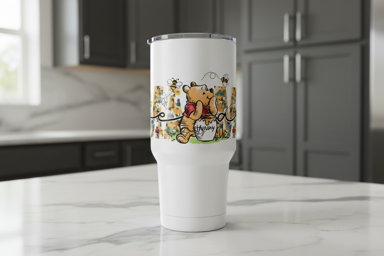 Mama Pooh Bear - UVDTF wrap for cups/hard surfaces sticker