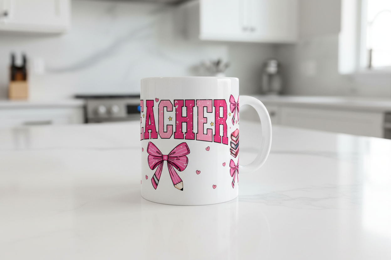 Envoltura UVDTF para maestra rosa