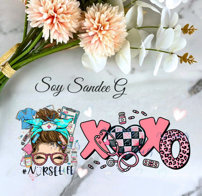 Envoltura UVDTF de Nurse Life XOXO