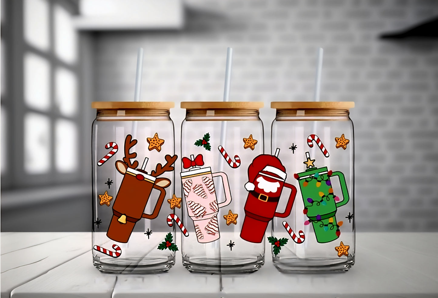 Christmas Stans - UVDTF Wrap for cups/hard surfaces sticker