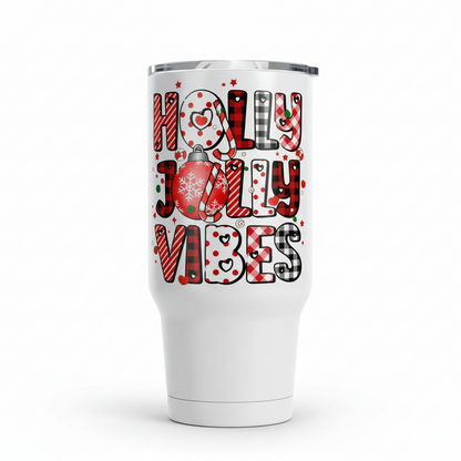 Holly Jolly Vibes - UVDTF Decal for cups/hard surfaces sticker