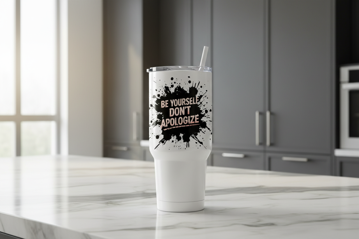 Be Yourself Don't Apologize - UVDTF Decal for cups/hard surfaces sticker