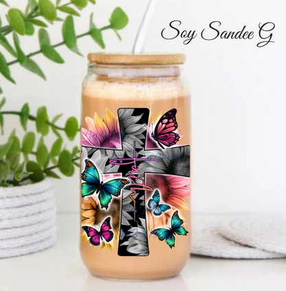 Vibrant Faith Cross - UVDTF Decal for cups/hard surfaces sticker