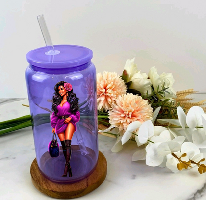 Sexy Purple Dress Mom - UVDTF Decal for cup/hard surface