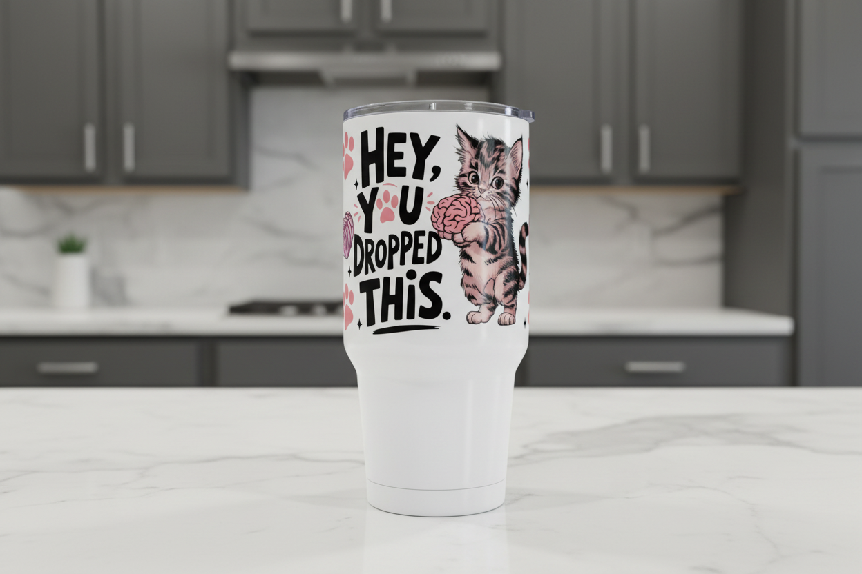 Hey, You Dropped This - UVDTF Wrap for cups/hard surfaces sticker