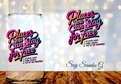 Colorful Places You Can Stay - UVDTF Decal for cups/hard surfaces sticker