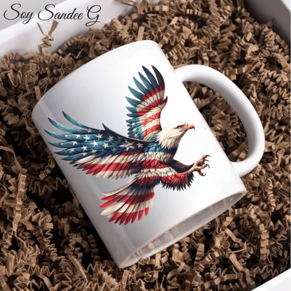 Patriotic Eagle #1 - UVDTF Decal for cups/hard surfaces sticker