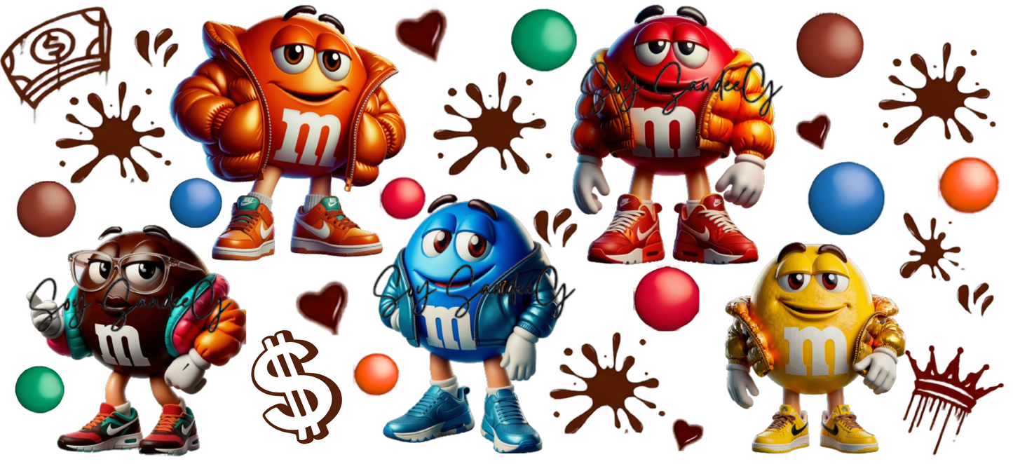 M&M's - UVDTF Wrap for cups/hard surfaces sticker