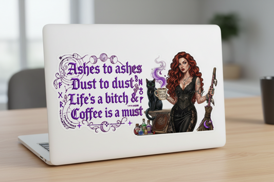Ashes to Ashes - UVDTF wrap for cups/hard surfaces sticker