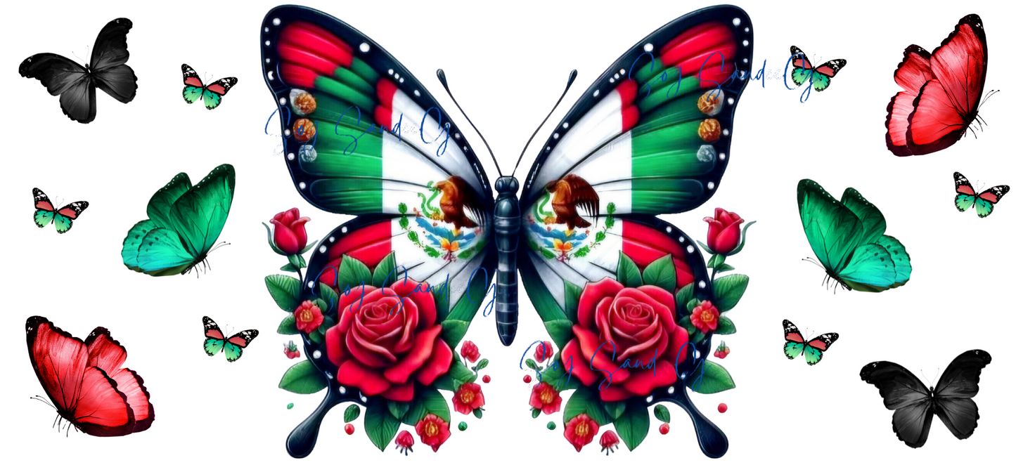 Mexican Butterflies - UVDTF Wrap for cups/hard surfaces