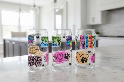 Dog Quotes - UVDTF Wrap for cups/hard surfaces sticker