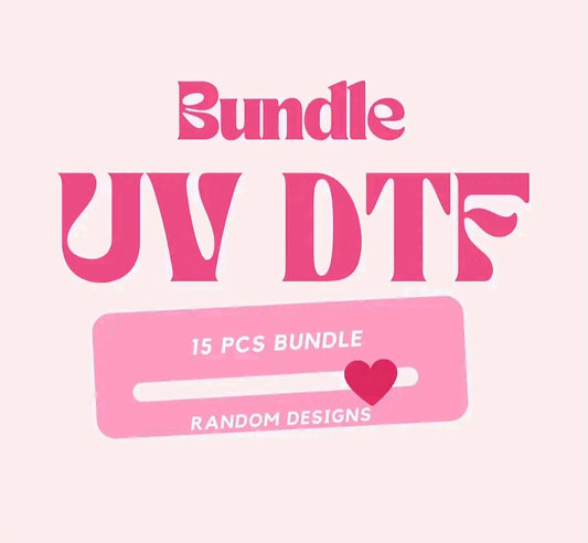Bundle Pack of UVDTF wrap or decals for cups/hard surfaces sticker