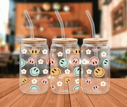 Happy Faces - UVDTF wrap for cups/hard surfaces sticker