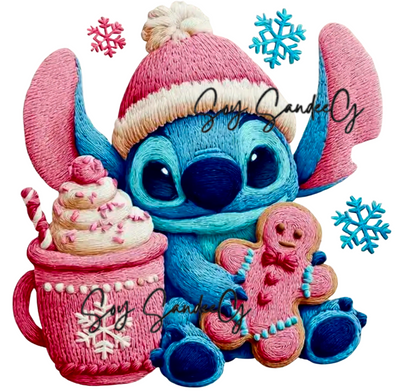 Embroidered Stitch - UVDTF Decal for cups/hard surfaces sticker