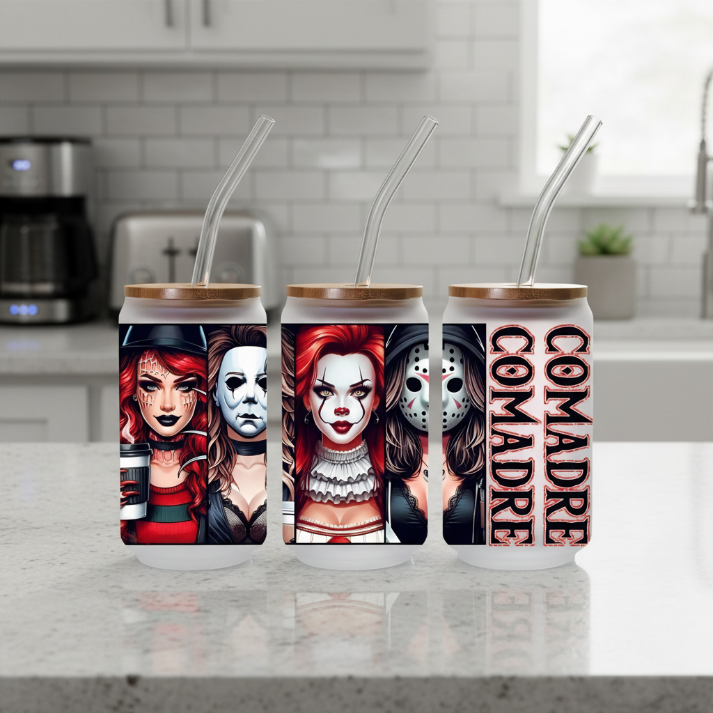 Comadre Halloween Crew - UVDTF Wrap for cups/hard surfaces sticker