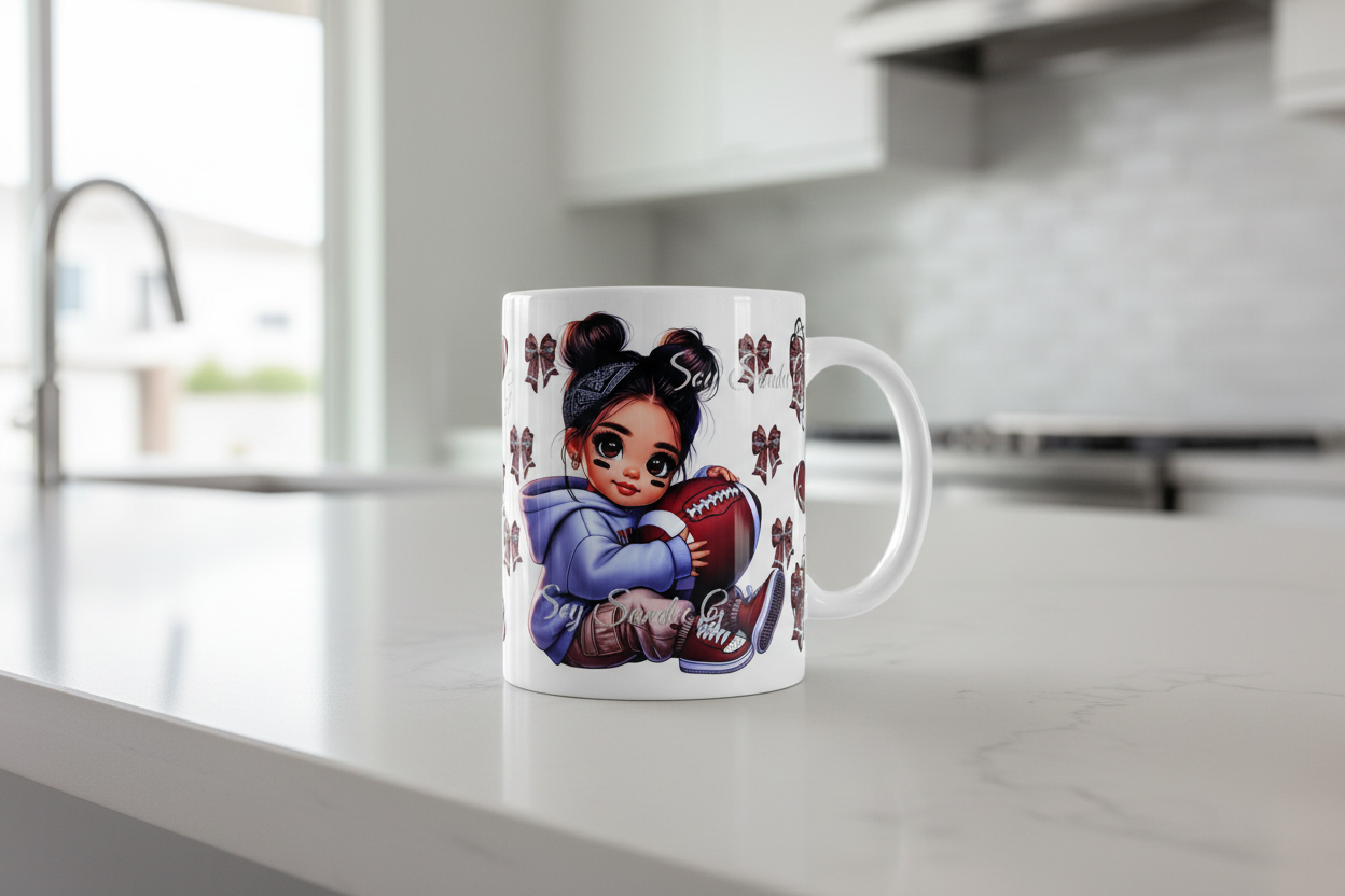 Football Cutie - UVDTF Wrap for cups/hard surfaces sticker