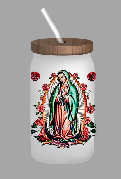 Virgen de Guadalupe & Roses #2 - UVDTF Wrap for cups/hard surfaces