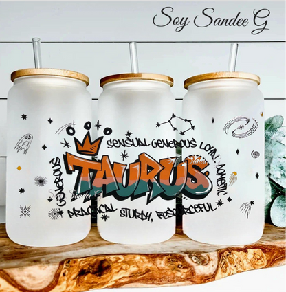 Graffiti Taurus - UVDTF Wrap for cups/hard surfaces sticker