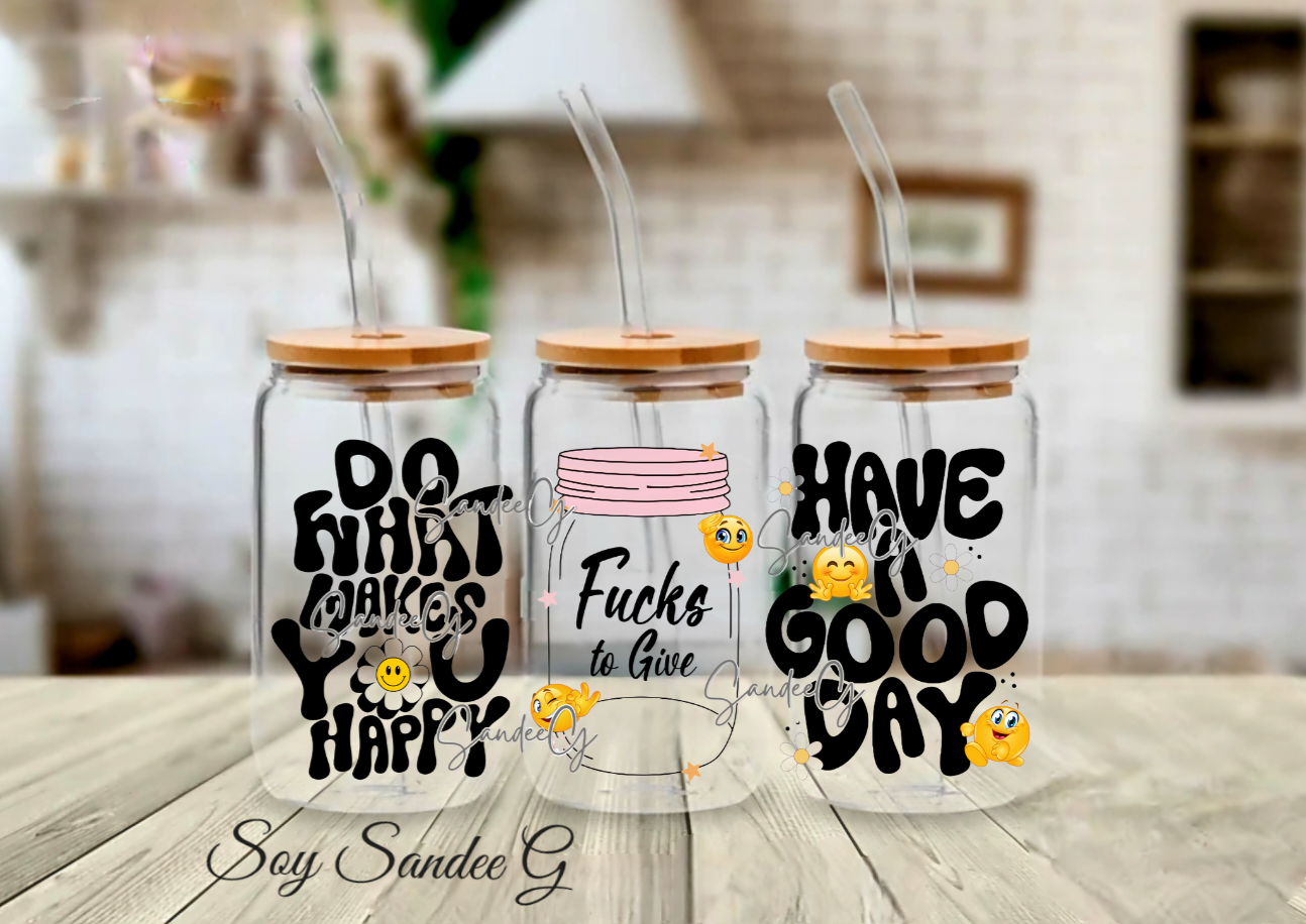 Do What Makes You Happy - UVDTF Wrap for cups/hard surfaces sticker