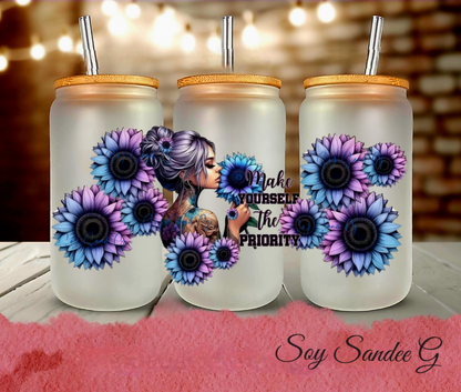 Make Yourself the Priority - UVDTF Wrap for cups/hard surfaces sticker